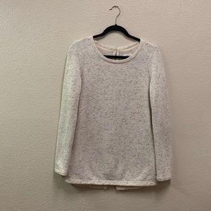 Lou & Grey Flecked Back Zip Tunic Sweatshirt XS